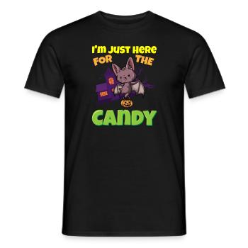I'm Just Here For The Candy Scary Halloween Beast - Männer T-Shirt - Schwarz - Vorne - AI Model Male 178 light (178cm)