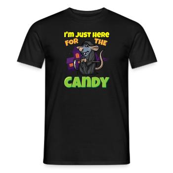 I'm Just Here For The Candy Scary Halloween Beast - Männer T-Shirt - Schwarz - Vorne - AI Model Male 178 light (178cm)