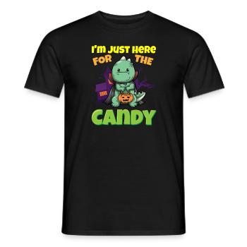 I'm Just Here For The Candy Scary Halloween Beast - Männer T-Shirt - Schwarz - Vorne - AI Model Male 178 light (178cm)