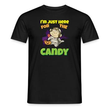 I'm Just Here For The Candy Scary Halloween Beast - Männer T-Shirt - Schwarz - Vorne - AI Model Male 178 light (178cm)