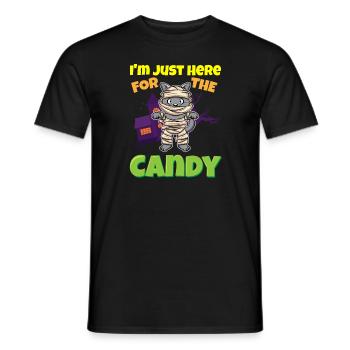 I'm Just Here For The Candy Scary Halloween Beast - Männer T-Shirt - Schwarz - Vorne - AI Model Male 178 light (178cm)