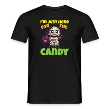 I'm Just Here For The Candy Scary Halloween Beast - Männer T-Shirt - Schwarz - Vorne - AI Model Male 178 light (178cm)