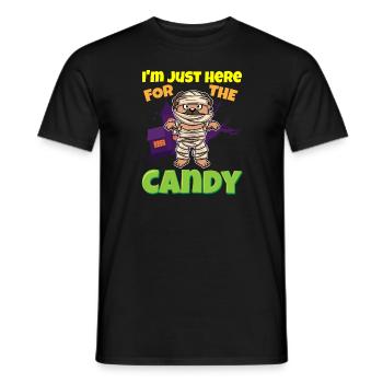 I'm Just Here For The Candy Scary Halloween Beast - Männer T-Shirt - Schwarz - Vorne - AI Model Male 178 light (178cm)