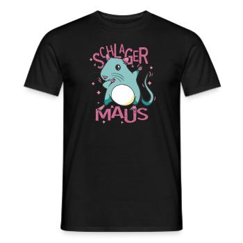 Schlagerparty Costume Schlager Schlager soirée - T-shirt homme - noir - Devant - AI Model Male 178 light (178cm)