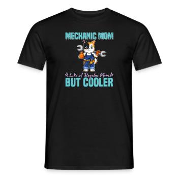 Mechanic Mom Like A Regualr Mom But Cooler - Männer T-Shirt - Schwarz - Vorne - AI Model Male 178 light (178cm)