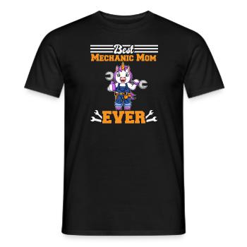 Best Mechanic Mom Ever Technician Mothers Day Gift - Männer T-Shirt - Schwarz - Vorne - AI Model Male 178 light (178cm)