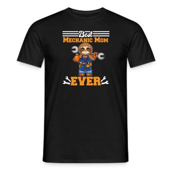 Best Mechanic Mom Ever Technician Mothers Day Gift - Männer T-Shirt - Schwarz - Vorne - AI Model Male 178 light (178cm)