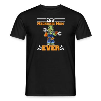 Best Mechanic Mom Ever Technician Mothers Day Gift - Männer T-Shirt - Schwarz - Vorne - AI Model Male 178 light (178cm)