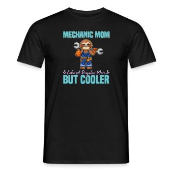 Mechanic Mom Like A Regualr Mom But Cooler - Männer T-Shirt - Schwarz - Vorne - AI Model Male 178 light (178cm)