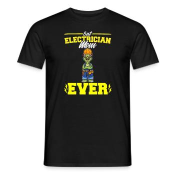 Best Electrician Mom Ever Electronic Technician - Männer T-Shirt - Schwarz - Vorne - AI Model Male 178 light (178cm)
