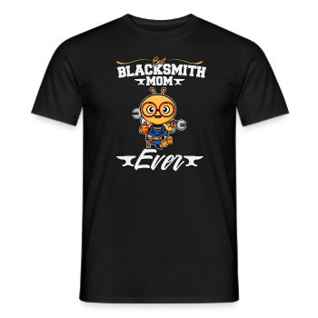 Best Blacksmith Mom Ever Metal Work Forge Hammer - Men's T-Shirt - black - Front - AI Model Male 178 light (178cm)