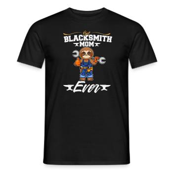 Best Blacksmith Mom Ever Metal Work Forge Hammer - Men's T-Shirt - black - Front - AI Model Male 178 light (178cm)