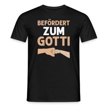 Götti - Männer T-Shirt - Schwarz - Vorne - AI Model Male 178 light (178cm)