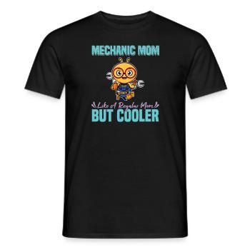 Mechanic Mom Like A Regualr Mom But Cooler - Männer T-Shirt - Schwarz - Vorne - AI Model Male 178 light (178cm)