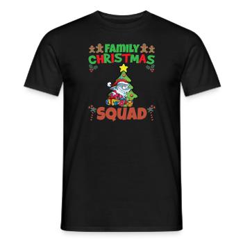 Family Matching Christmas Squad X-Mas Holidays - Männer T-Shirt - Schwarz - Vorne - AI Model Male 178 light (178cm)