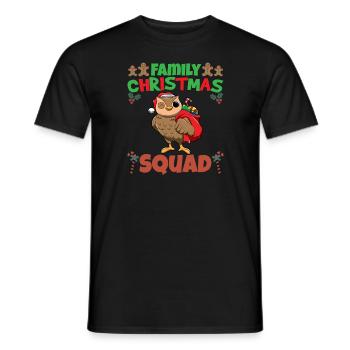 Family Matching Christmas Squad X-Mas Holidays - Männer T-Shirt - Schwarz - Vorne - AI Model Male 178 light (178cm)
