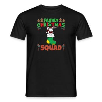 Family Matching Christmas Squad X-Mas Holidays - Männer T-Shirt - Schwarz - Vorne - AI Model Male 178 light (178cm)