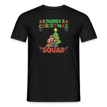 Family Matching Christmas Squad X-Mas Holidays - Männer T-Shirt - Schwarz - Vorne - AI Model Male 178 light (178cm)