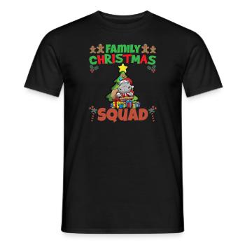 Family Matching Christmas Squad X-Mas Holidays - Männer T-Shirt - Schwarz - Vorne - AI Model Male 178 light (178cm)