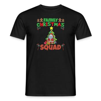 Family Matching Christmas Squad X-Mas Holidays - Männer T-Shirt - Schwarz - Vorne - AI Model Male 178 light (178cm)