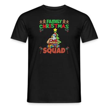 Family Matching Christmas Squad X-Mas Holidays - Männer T-Shirt - Schwarz - Vorne - AI Model Male 178 light (178cm)