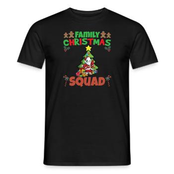 Family Matching Christmas Squad X-Mas Holidays - Männer T-Shirt - Schwarz - Vorne - AI Model Male 178 light (178cm)