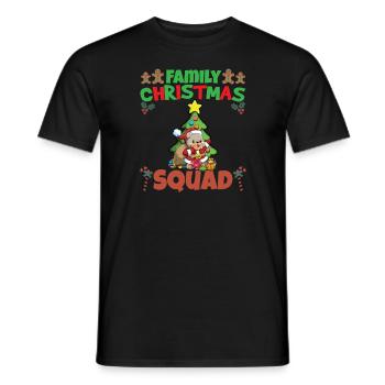 Family Matching Christmas Squad X-Mas Holidays - Männer T-Shirt - Schwarz - Vorne - AI Model Male 178 light (178cm)