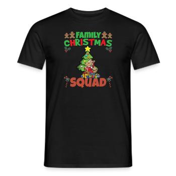 Family Matching Christmas Squad X-Mas Holidays - Männer T-Shirt - Schwarz - Vorne - AI Model Male 178 light (178cm)