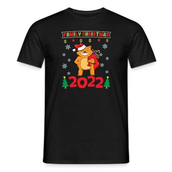 Family Christmas 2022 Funny Matching Xmas Lover - Männer T-Shirt - Schwarz - Vorne - AI Model Male 178 light (178cm)