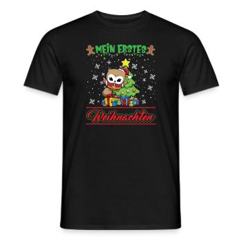 Mein Erstes Weihnachten Baby 1 Jahr Heilig Abend - Männer T-Shirt - Schwarz - Vorne - AI Model Male 178 light (178cm)