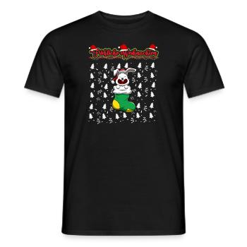 Fröhliche Weihnachten X-Mas Santa Heilig Abend - Männer T-Shirt - Schwarz - Vorne - AI Model Male 178 light (178cm)