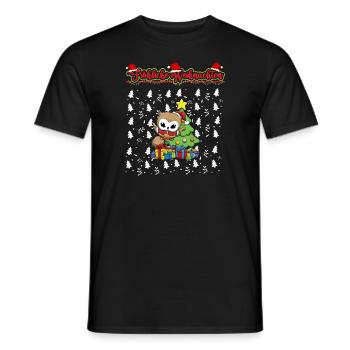 Fröhliche Weihnachten X-Mas Santa Heilig Abend - Männer T-Shirt - Schwarz - Vorne - AI Model Male 178 light (178cm)