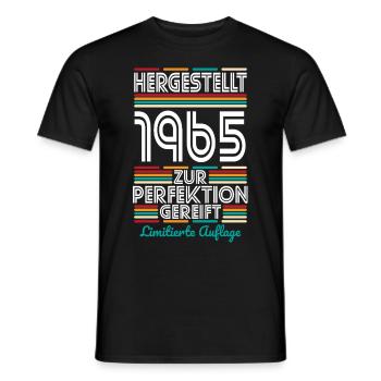 60e anniversaire - Fabriqué en 1965 - T-shirt homme - noir - Devant - AI Model Male 178 light (178cm)