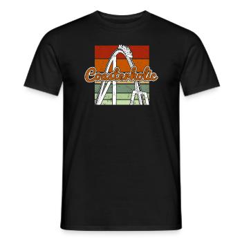 Montagnes russes - T-shirt homme - noir - Devant - AI Model Male 178 light (178cm)