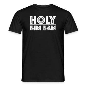 Saint Bim Bam | dictons drôles, sarcasmes - T-shirt homme - noir - Devant - AI Model Male 178 light (178cm)