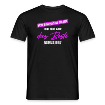 Ich bin nicht klein | lustige Sprüche, Sarkasmus - Männer T-Shirt - Schwarz - Vorne - AI Model Male 178 light (178cm)