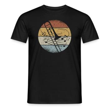 Posaunist Musiker Posaune Orchester Blasmusik - Männer T-Shirt - Schwarz - Vorne - AI Model Male 178 light (178cm)