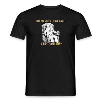 Therapie Retriever - Retriever is mein Therapeut - Männer T-Shirt - Schwarz - Vorne - AI Model Male 178 light (178cm)