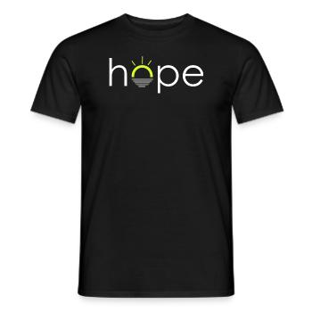 Hope - Hoffnung - Männer T-Shirt - Schwarz - Vorne - AI Model Male 178 light (178cm)