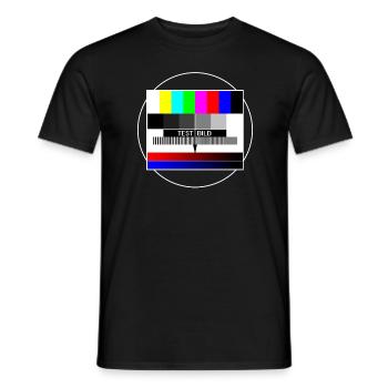 tv-testbild - T-shirt homme - noir - Devant - AI Model Male 178 light (178cm)