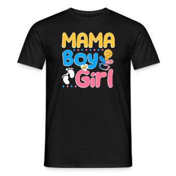 Rose ou Bleue Mama t’aime la meilleure maman de tous les temps - T-shirt homme - noir - Devant - AI Model Male 178 light (178cm)