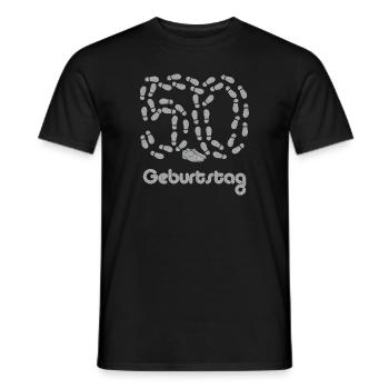 50 feiert den 50sten! - Männer T-Shirt - Schwarz - Vorne - AI Model Male 178 light (178cm)