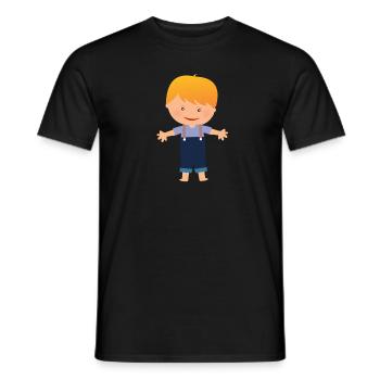 Kind - Männer T-Shirt - Schwarz - Vorne - AI Model Male 178 light (178cm)
