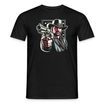 Cowboy - T-shirt homme - noir - Devant - AI Model Male 178 light (178cm)