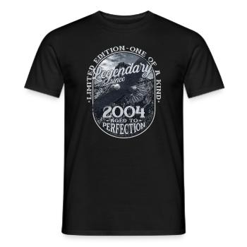 Légendaire depuis 2004 - T-shirt homme - noir - Devant - AI Model Male 178 light (178cm)