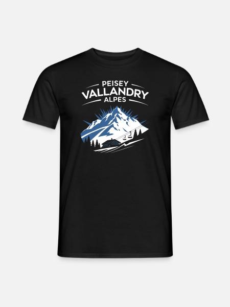 Peisey-Vallandry - Alpes - T-shirt homme - noir