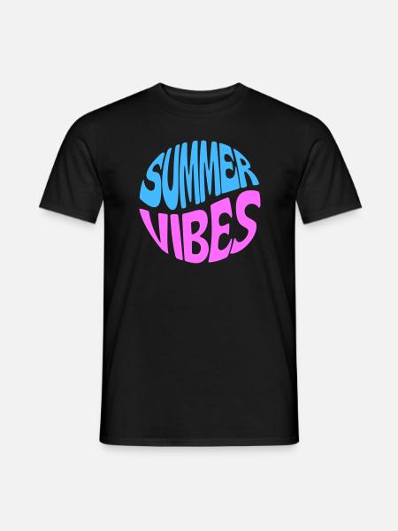 Summer Vibes - Männer T-Shirt - Schwarz