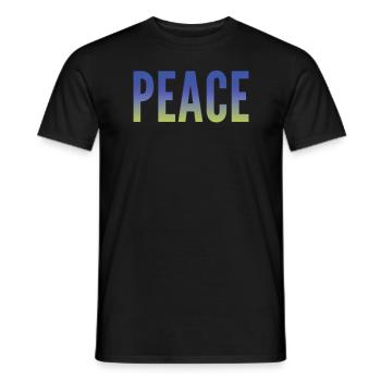 Paix - T-shirt homme - noir - Devant - AI Model Male 178 light (178cm)