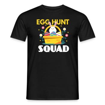 Oeuf de Pâques de l’escouade de chasse aux œufs - T-shirt homme - noir - Devant - AI Model Male 178 light (178cm)