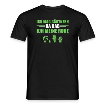 Hobbygärtner Schrebergarten Ich mag Gärtnern - Männer T-Shirt - Schwarz - Vorne - AI Model Male 178 light (178cm)
